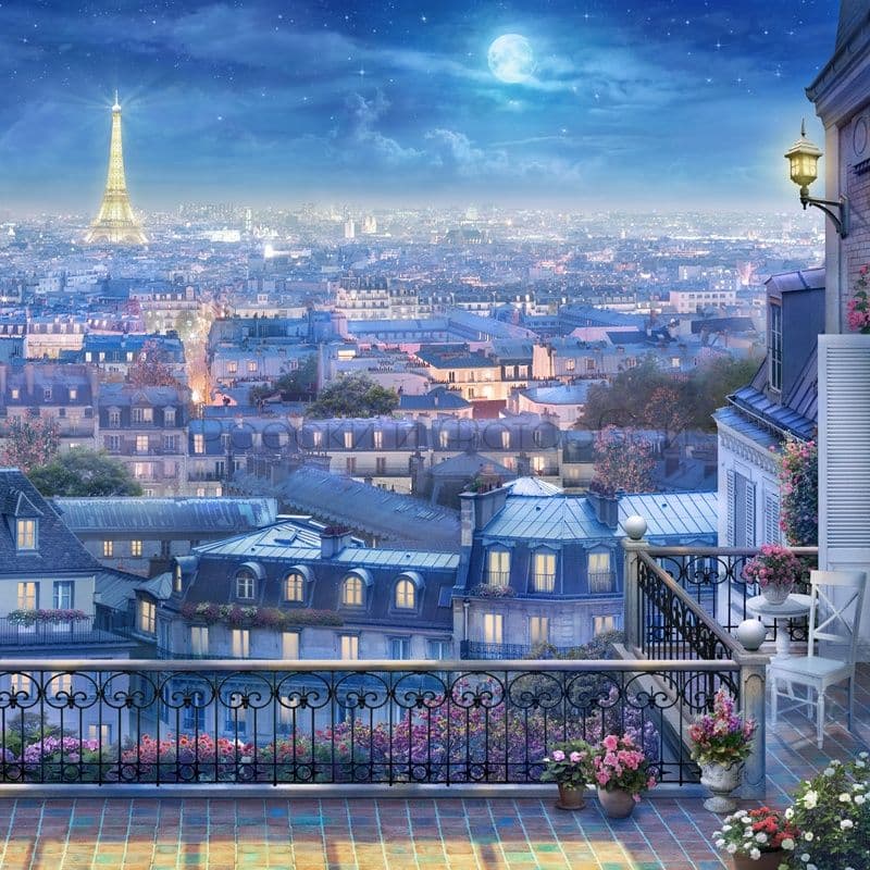 Nightly View Of Paris