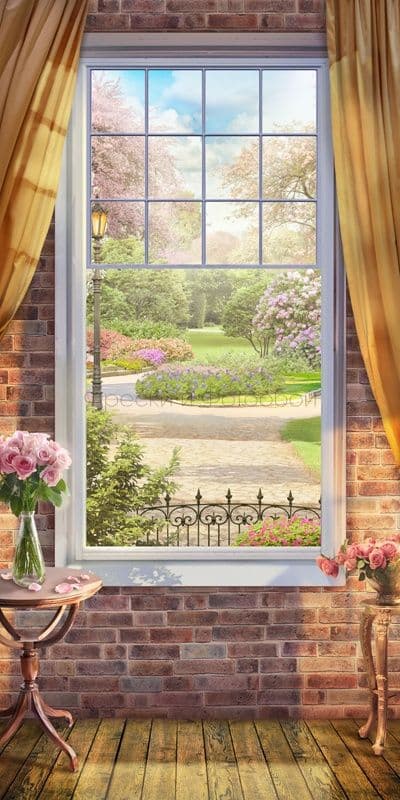 Window To A Blooming Garden