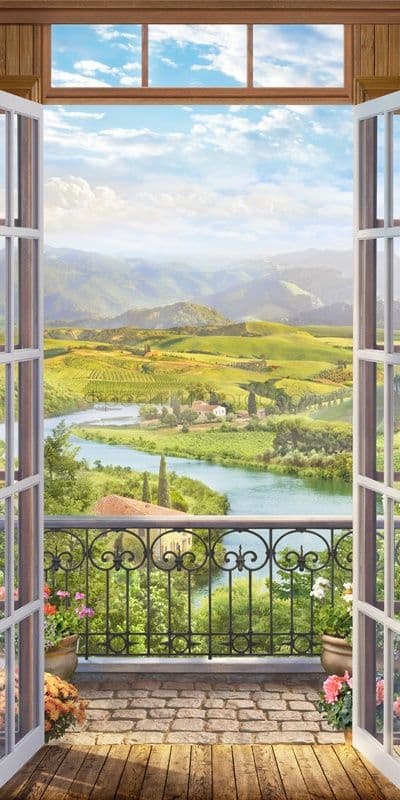 View At Italian River From A Balcony
