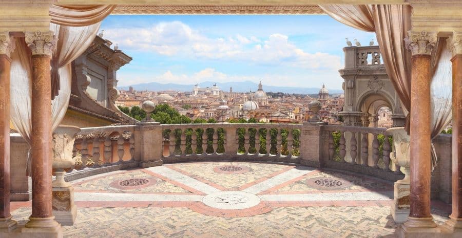 Panoramic View From A Balcony