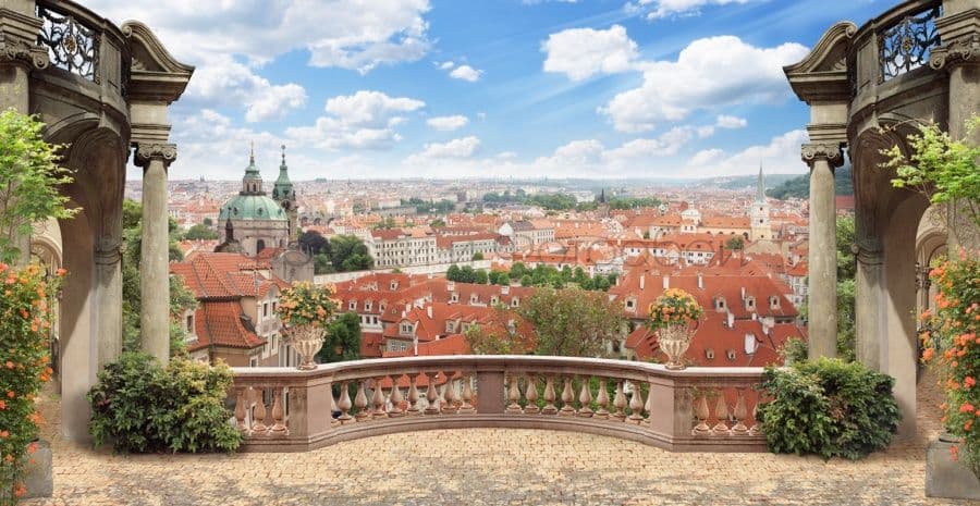 Prague View From A Balcony