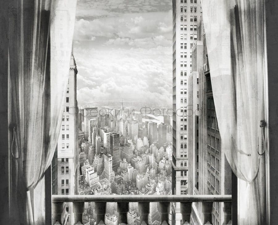 Window View Of High-Rises