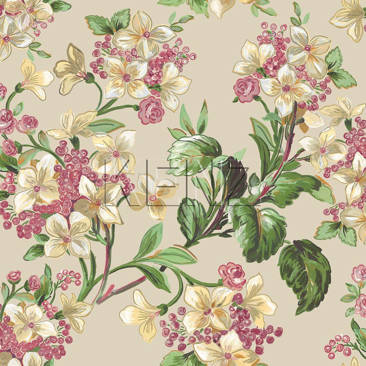 Flowery Beige