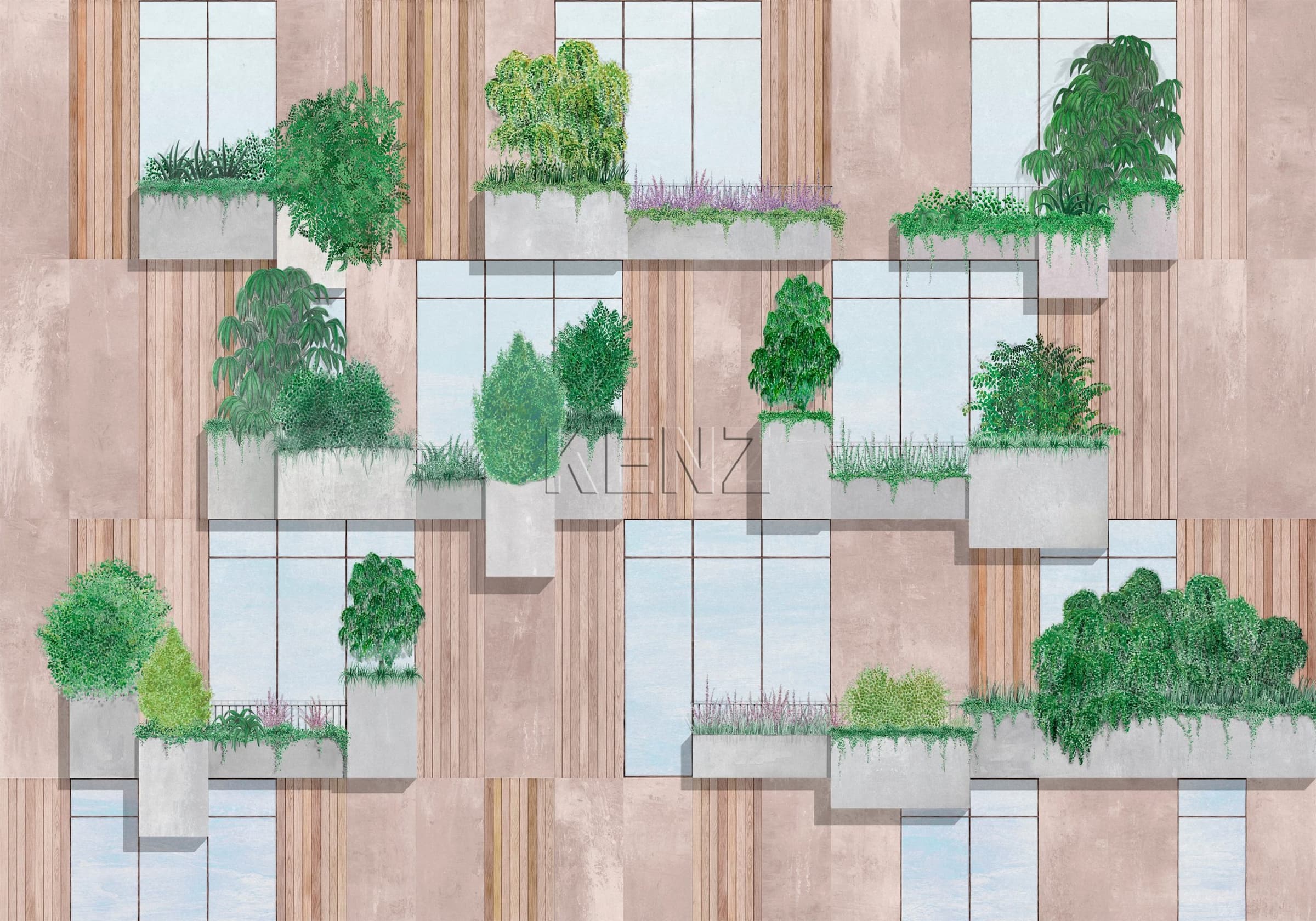 Vertical Forest Nude
