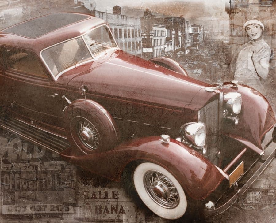Collage With Retro Cars
