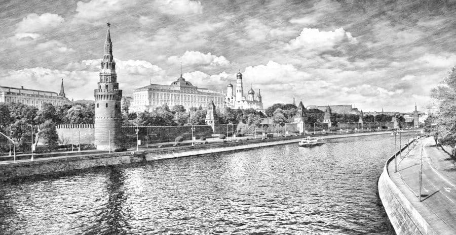View Of The Moscow Kremlin