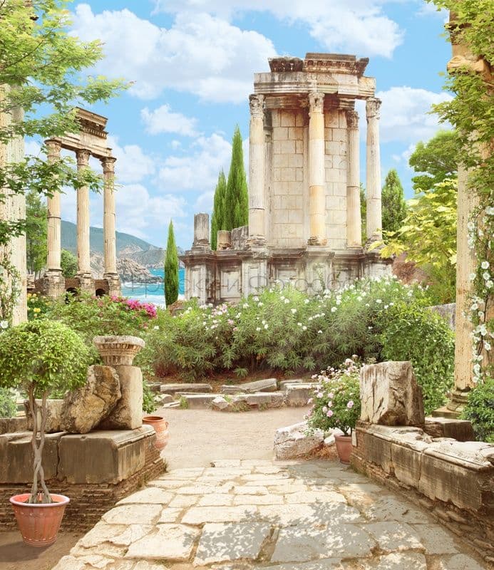 Ruins Near The Sea