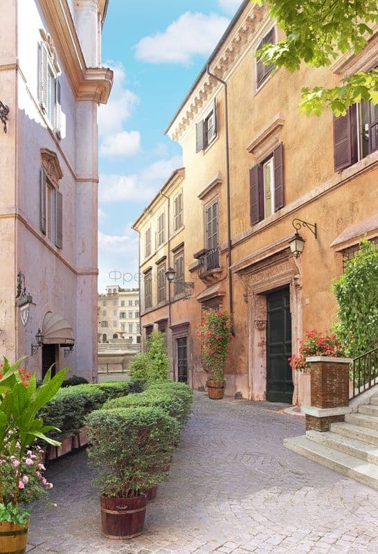 Italian Street In The Morning