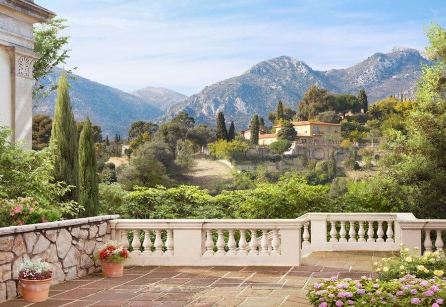 Mountain View From A Balcony