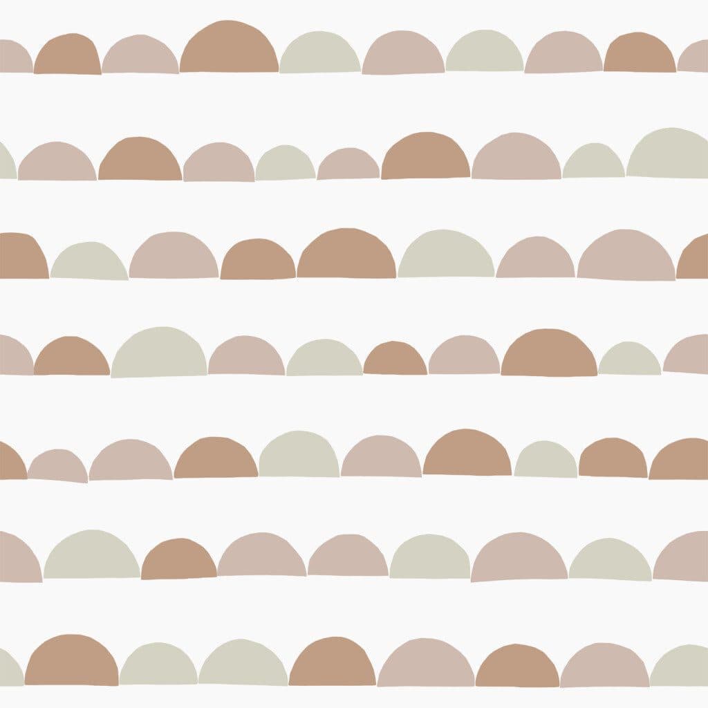 wallpaper graphic motif antique pink and terracotta 139266