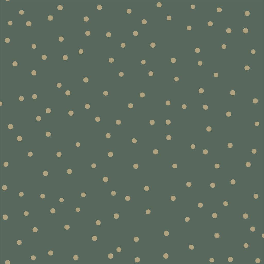 wallpaper dots dark green and gold 139275