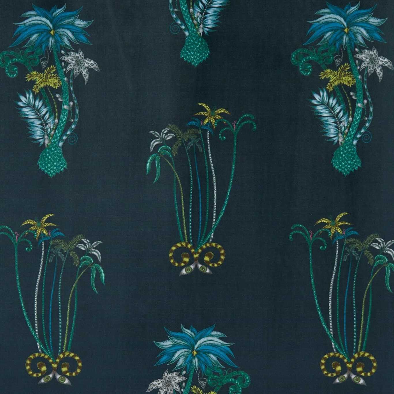 Jungle Palms Velvet