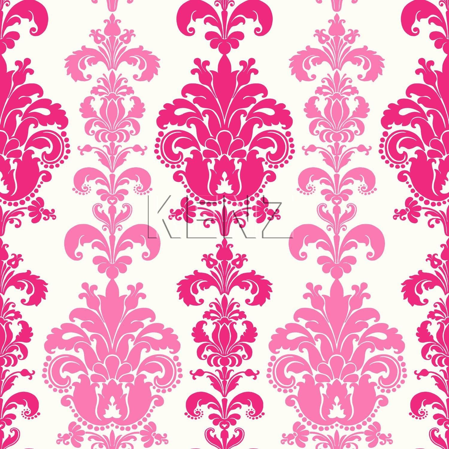 wallpaper baroque print pink 115730