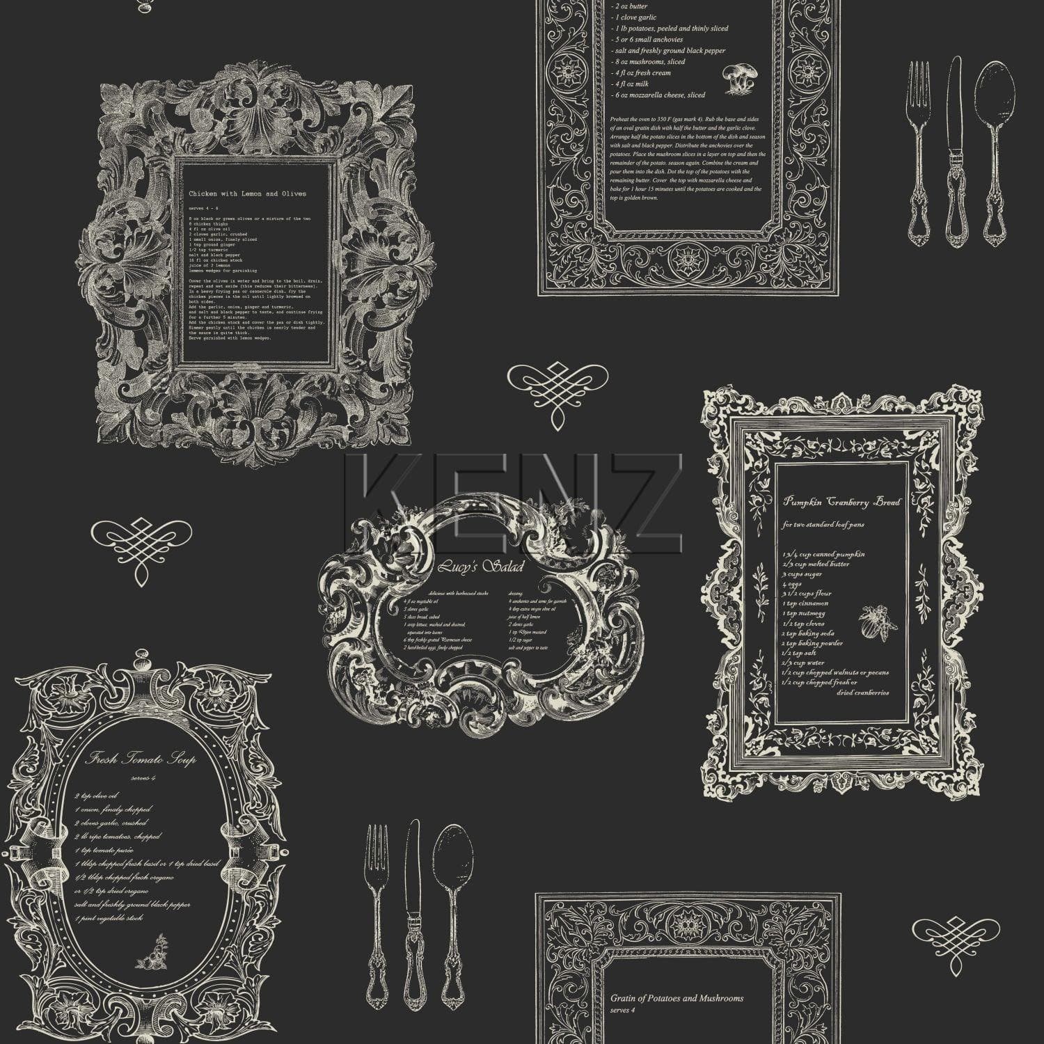 wallpaper recipes black 127633