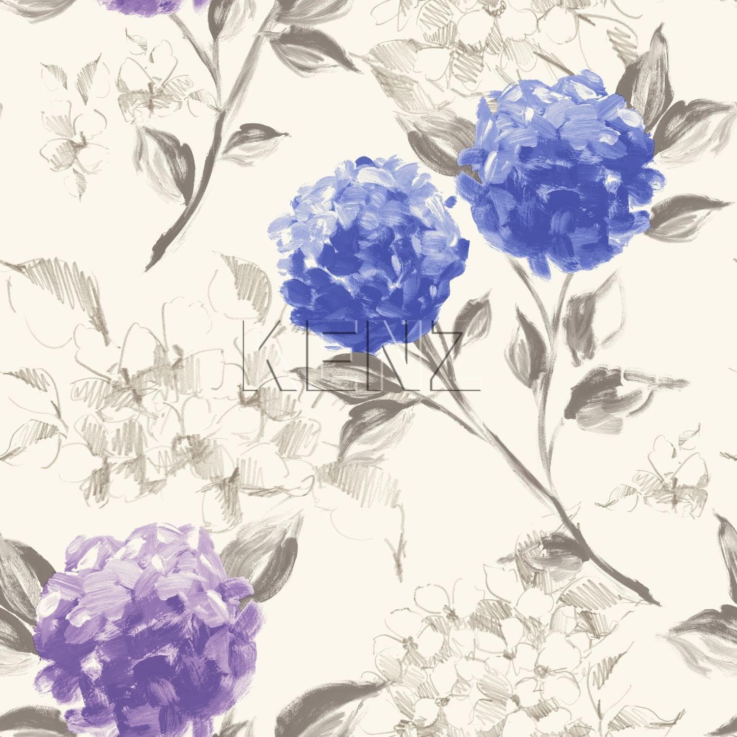 wallpaper hydrangeas deep blue and purple 128022