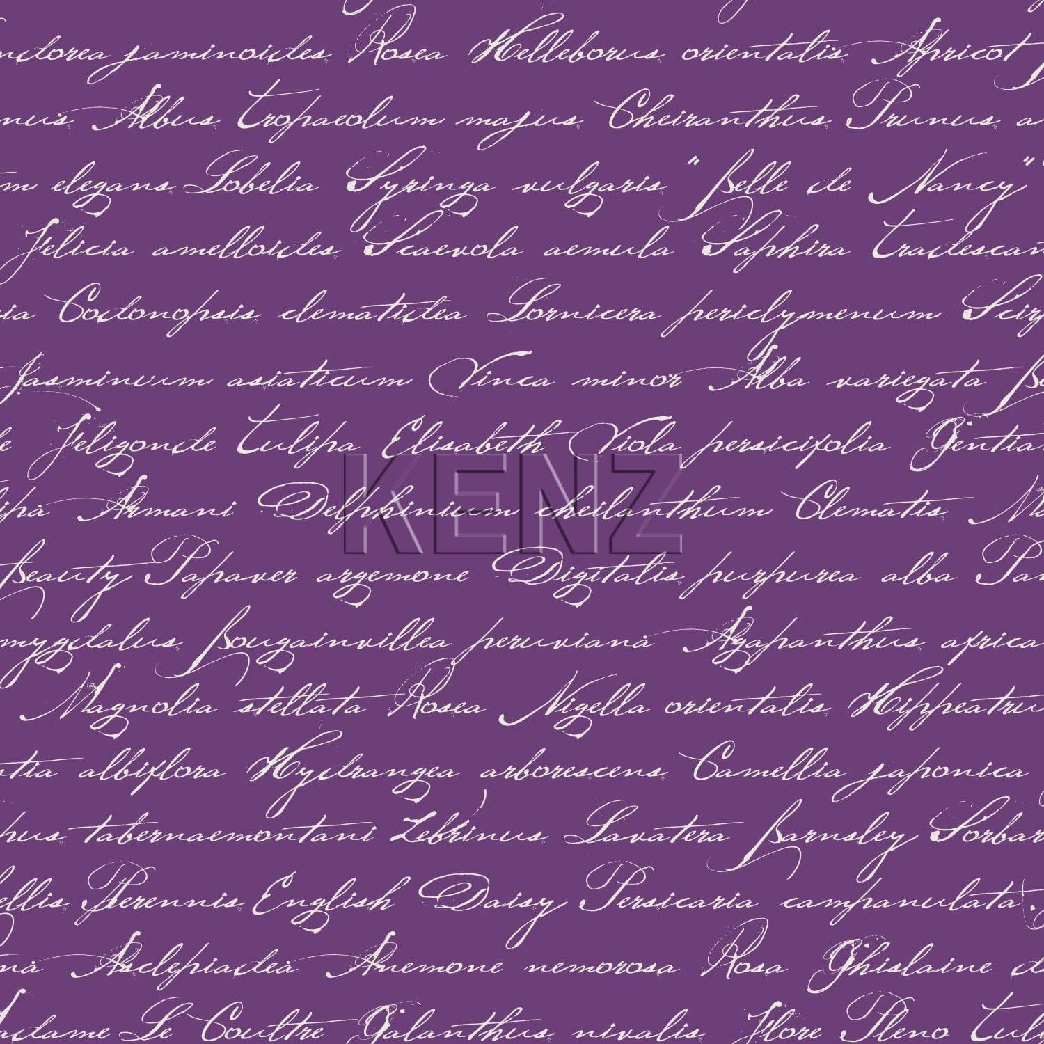 wallpaper handwritten latin flower names dark purple 128039
