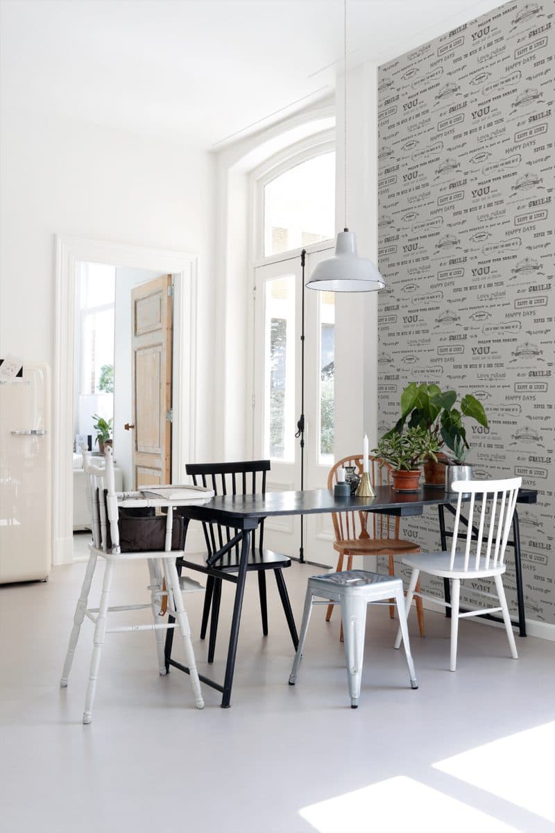 wallpaper chalkboard texts light warm gray 128504