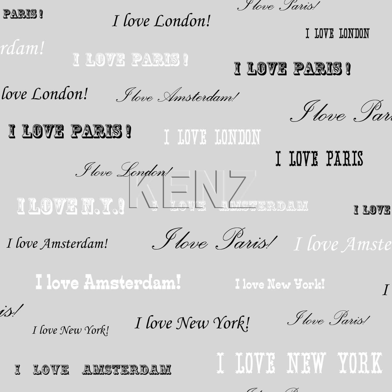 wallpaper I love Paris - quotes silver and black 136829
