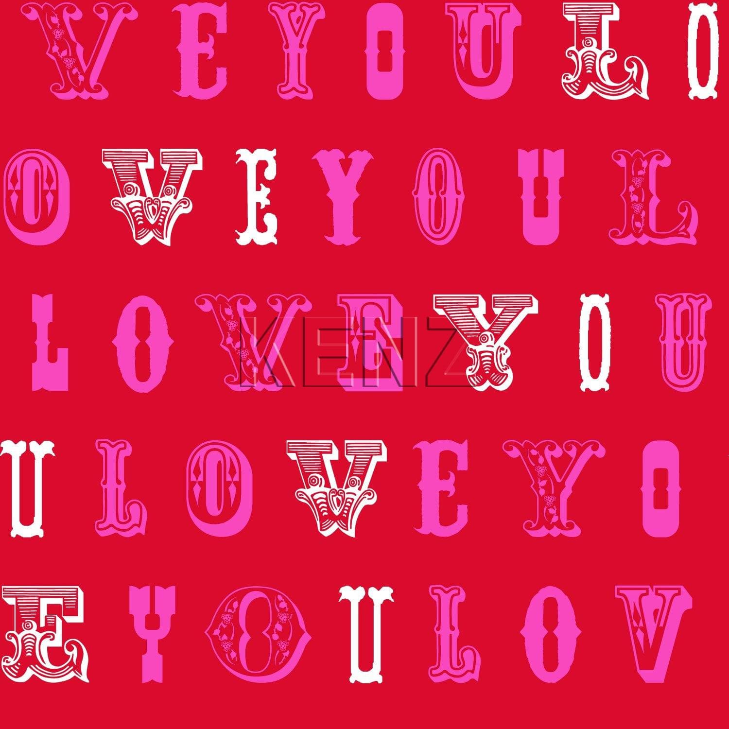 wallpaper love you - quotes red and pink 136834