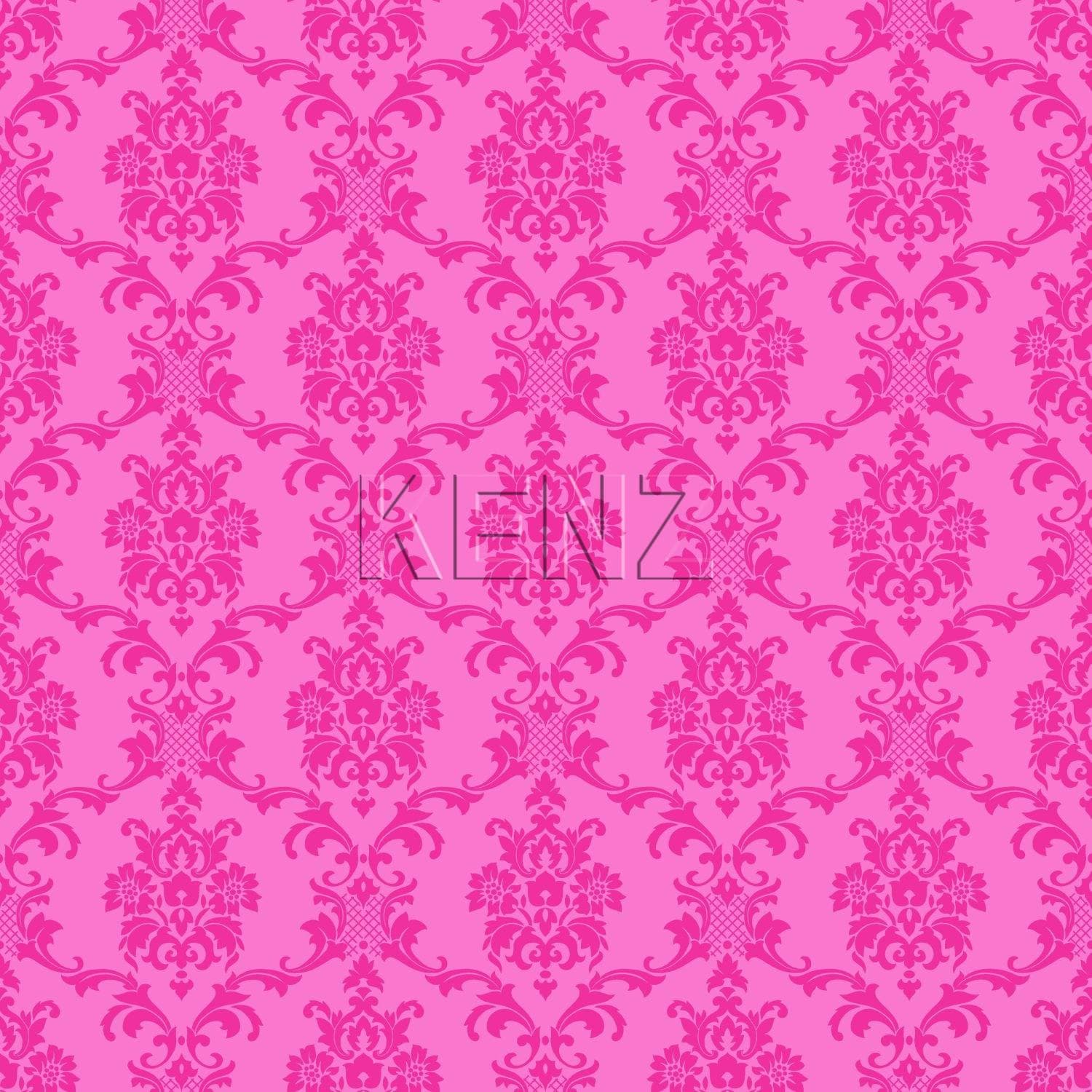 wallpaper baroque print pink 136848