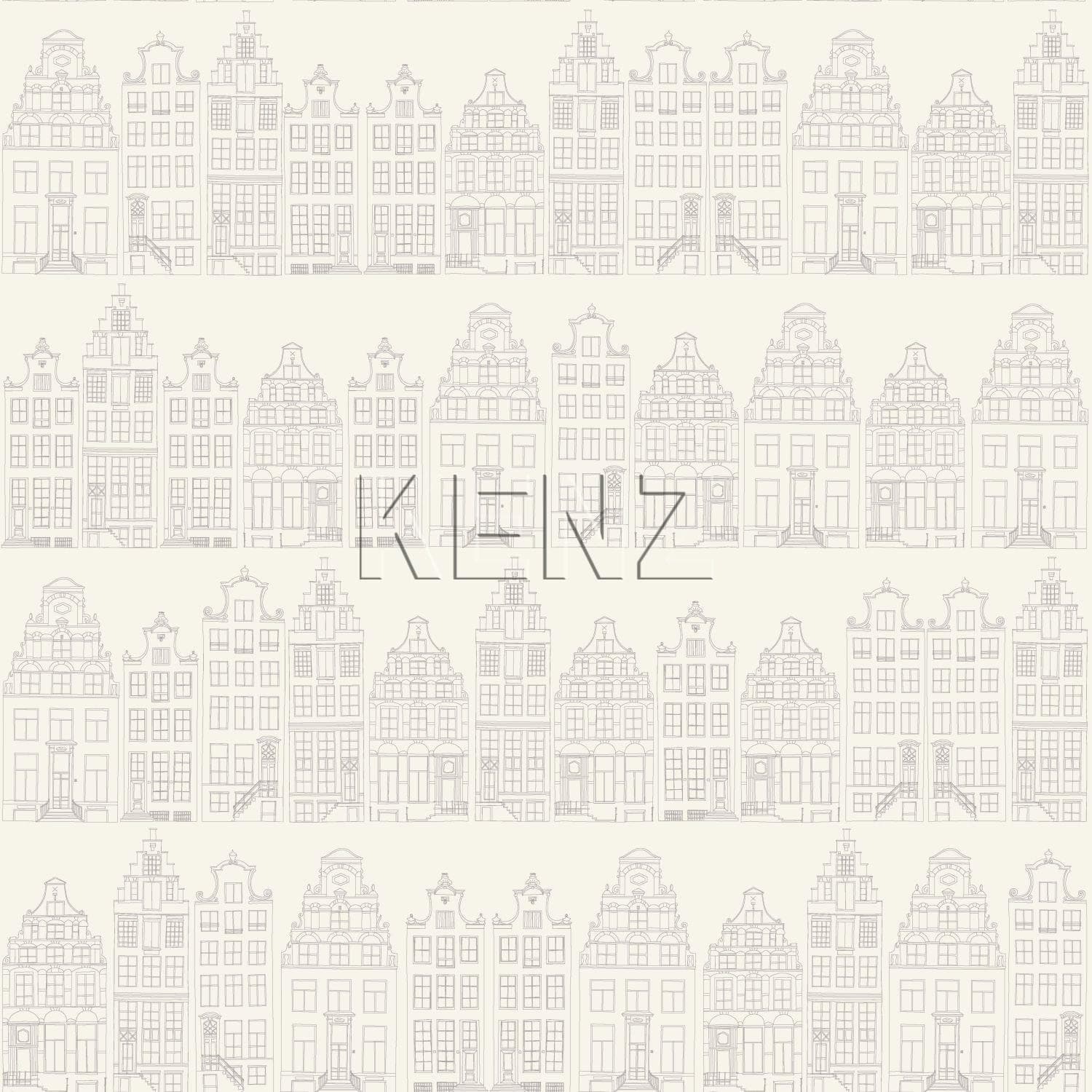 wallpaper Amsterdam houses silver 137716