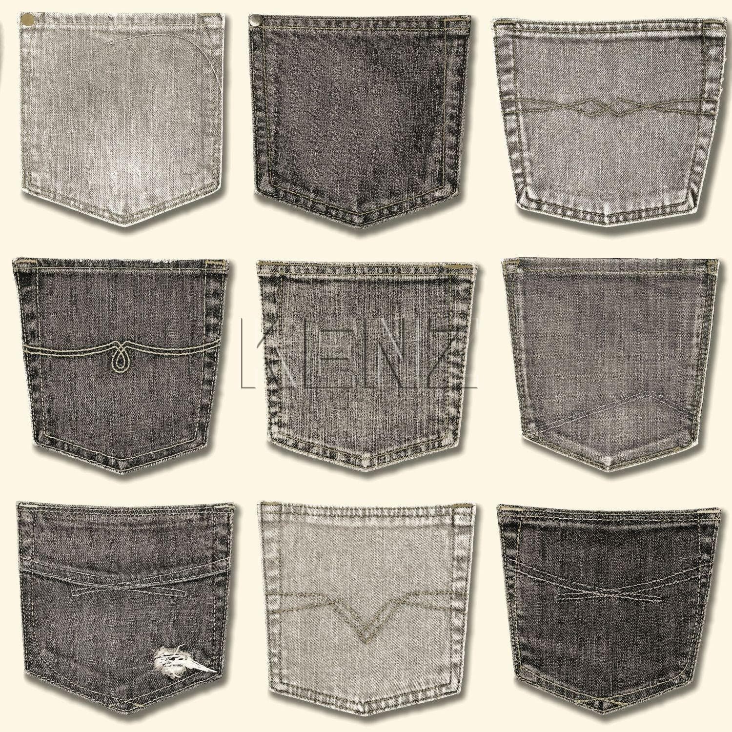 wallpaper jeans pockets gray 137740