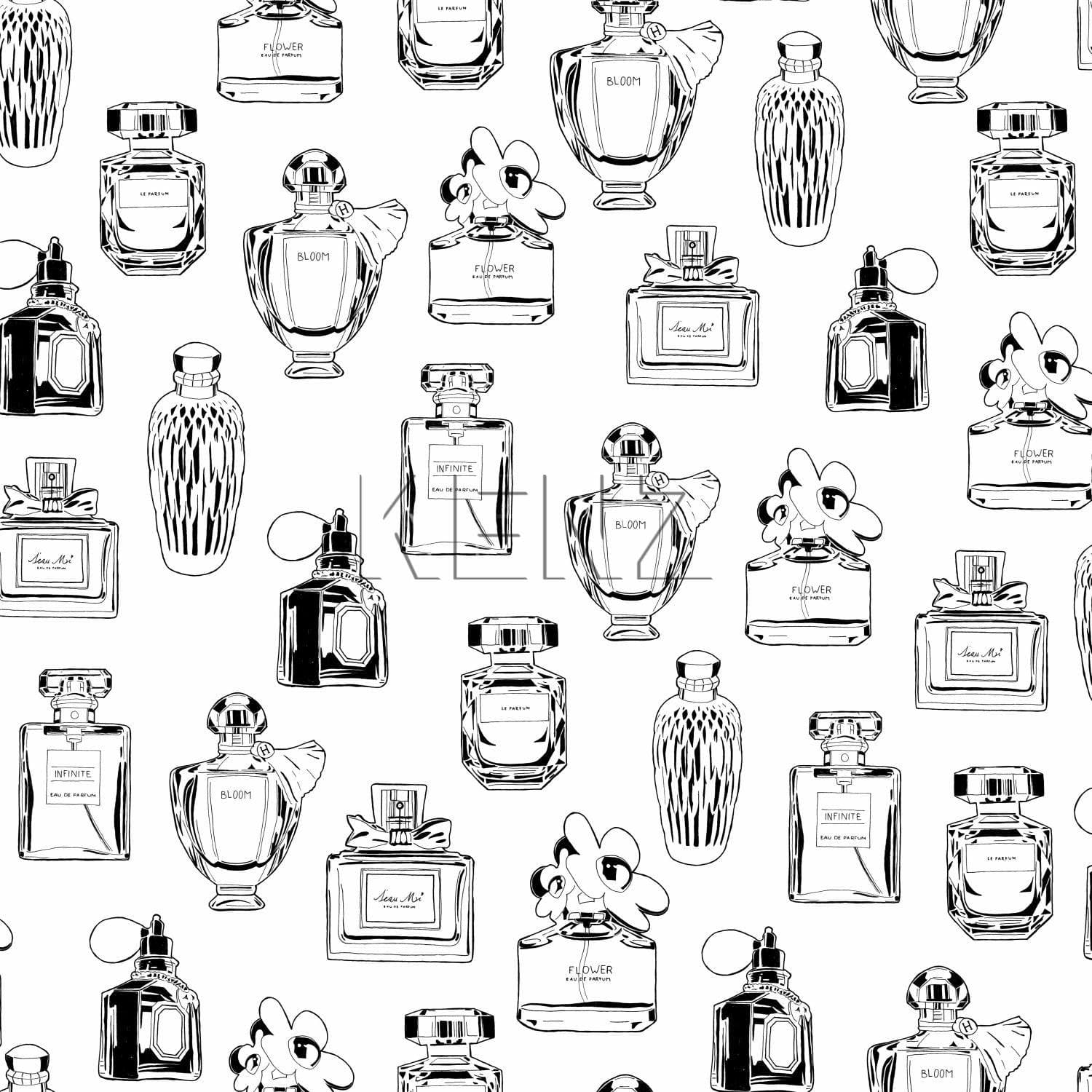 wallpaper perfume bottles black and white 138855