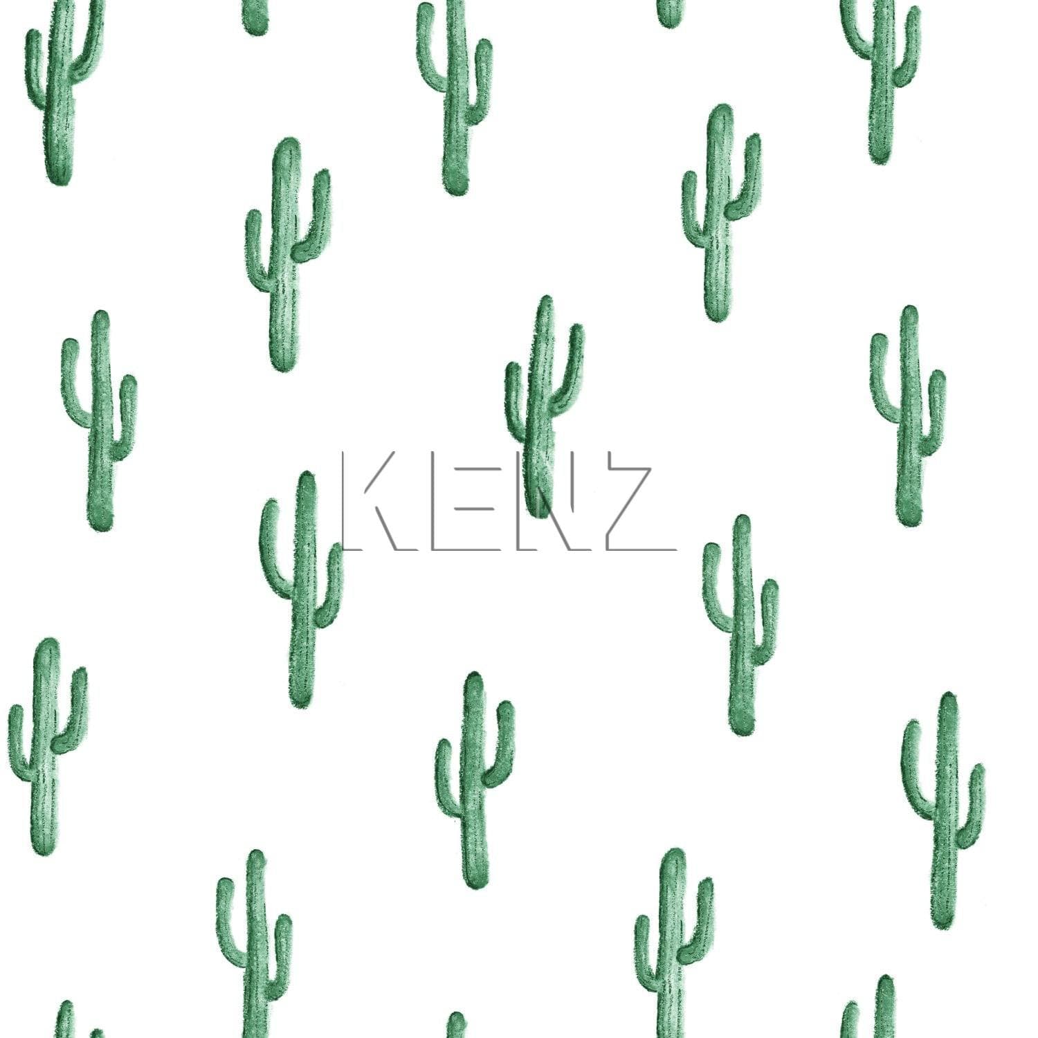 wallpaper small desert cacti emerald green 138900