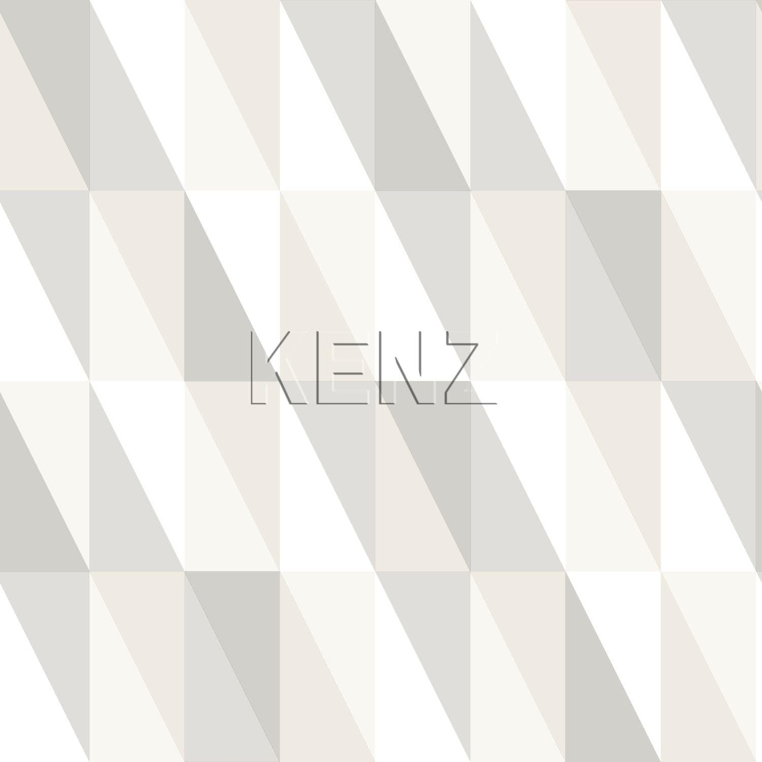 wallpaper graphic triangles silver, gray and beige 138922