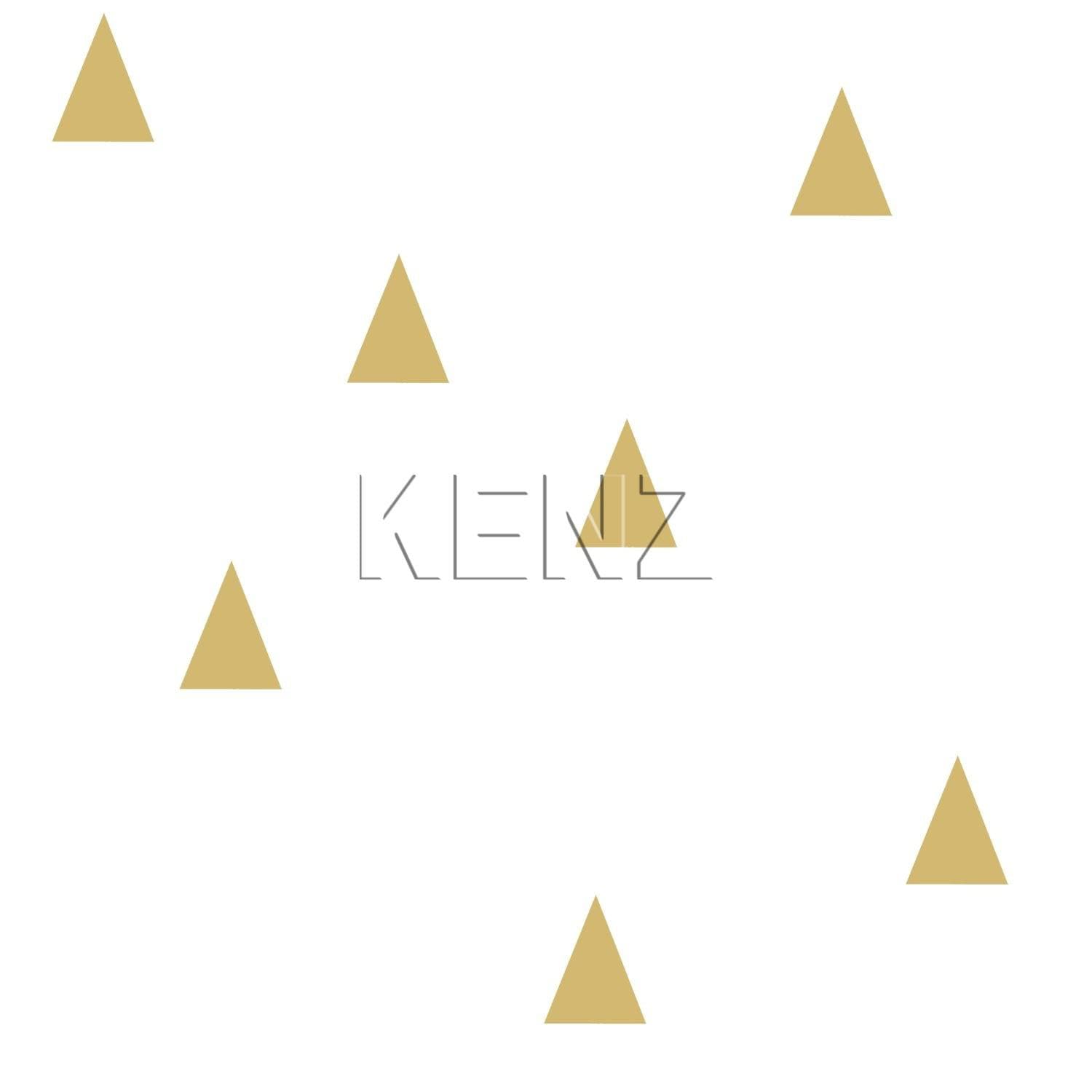 wallpaper graphic triangles shiny gold and white 138943