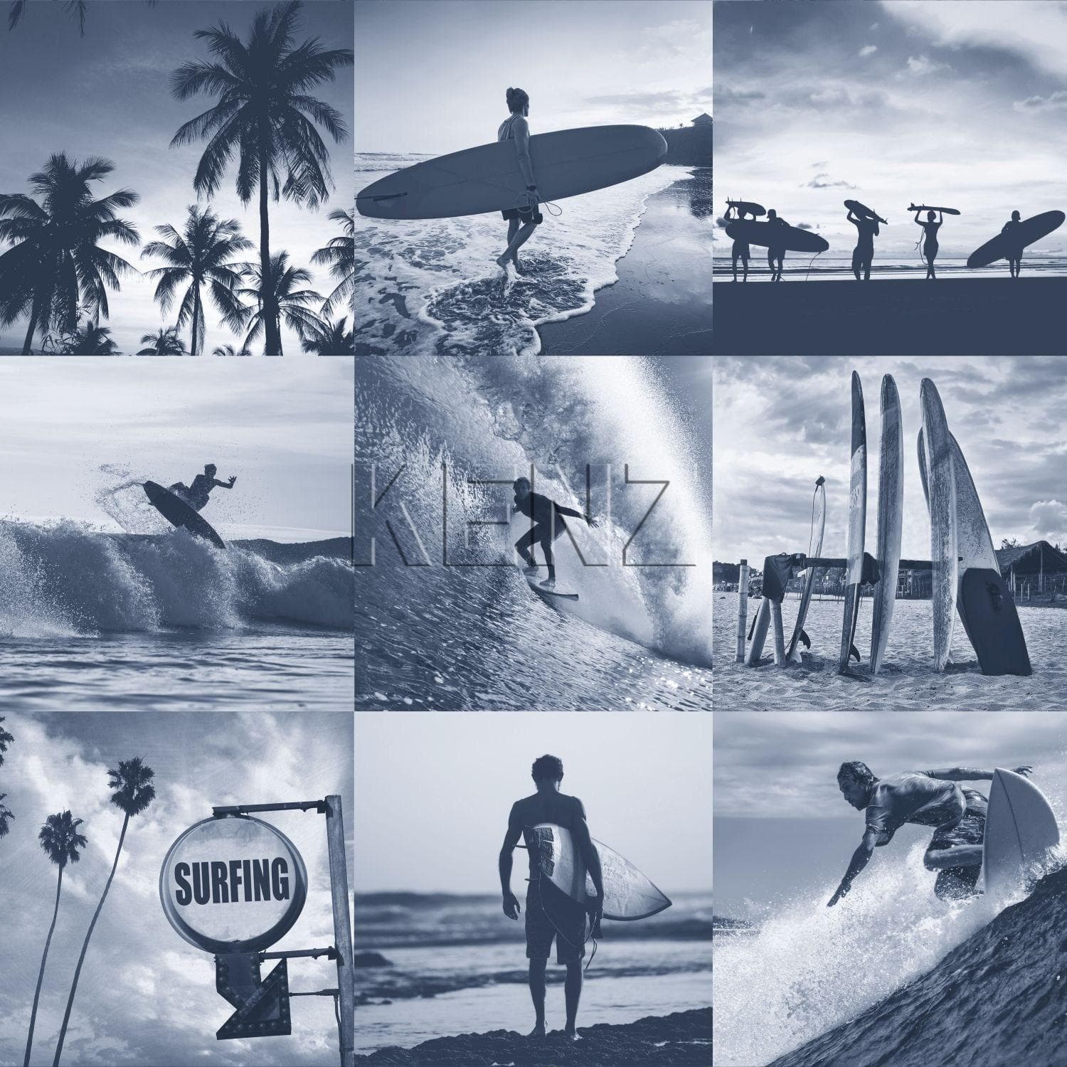 wallpaper pictures of surfers dark blue 138954