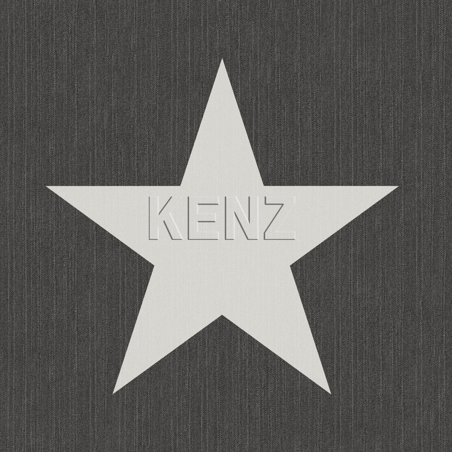 wallpaper stars on denim jeans fabric dark gray 138979