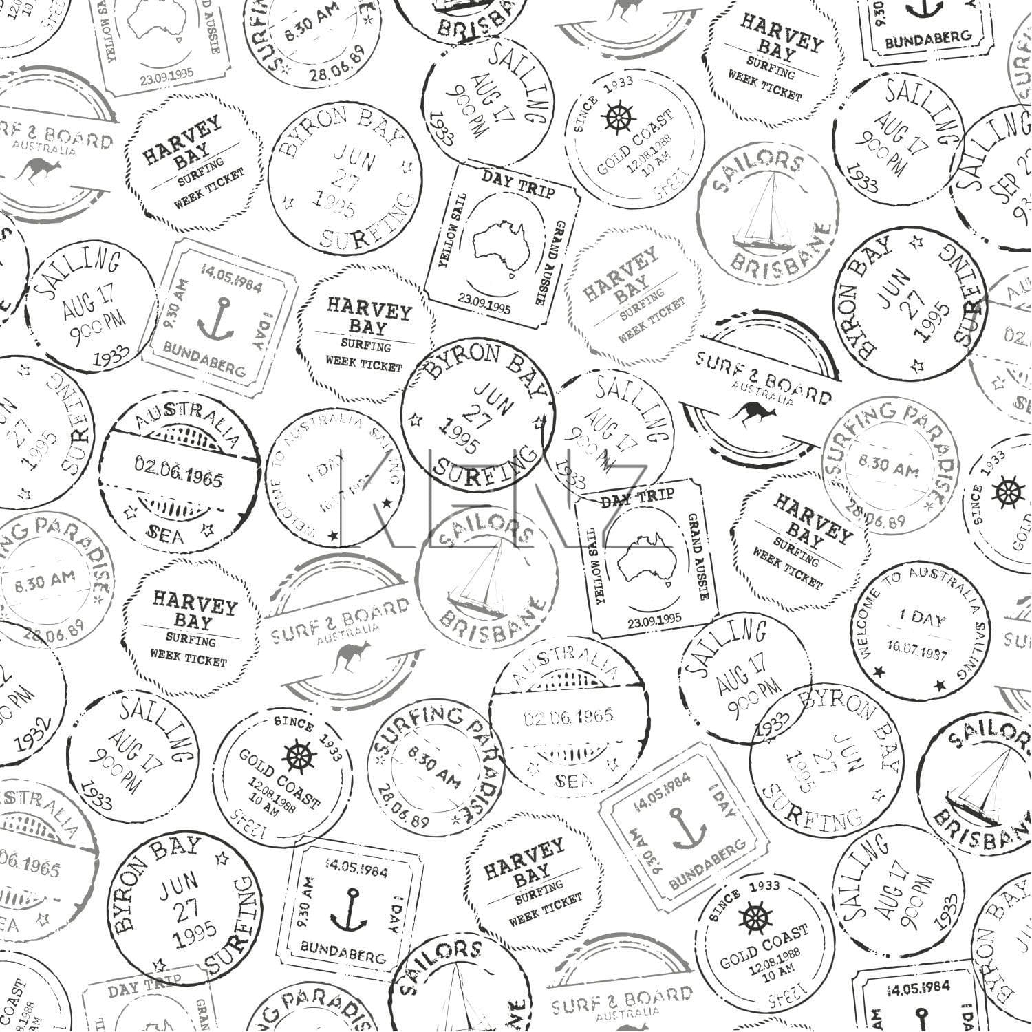 wallpaper Australian stamps black and white 138981