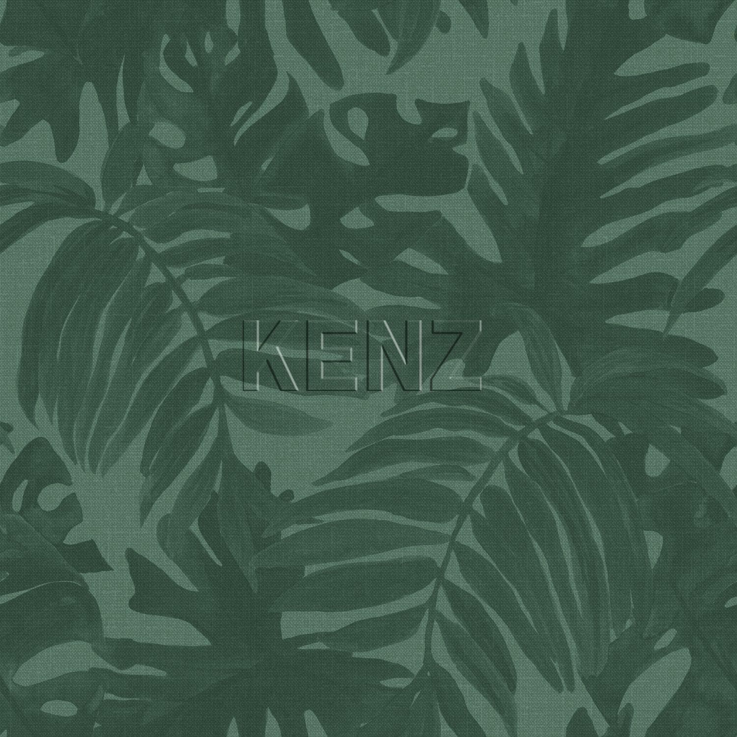 wallpaper tropical leaves emerald green 138991