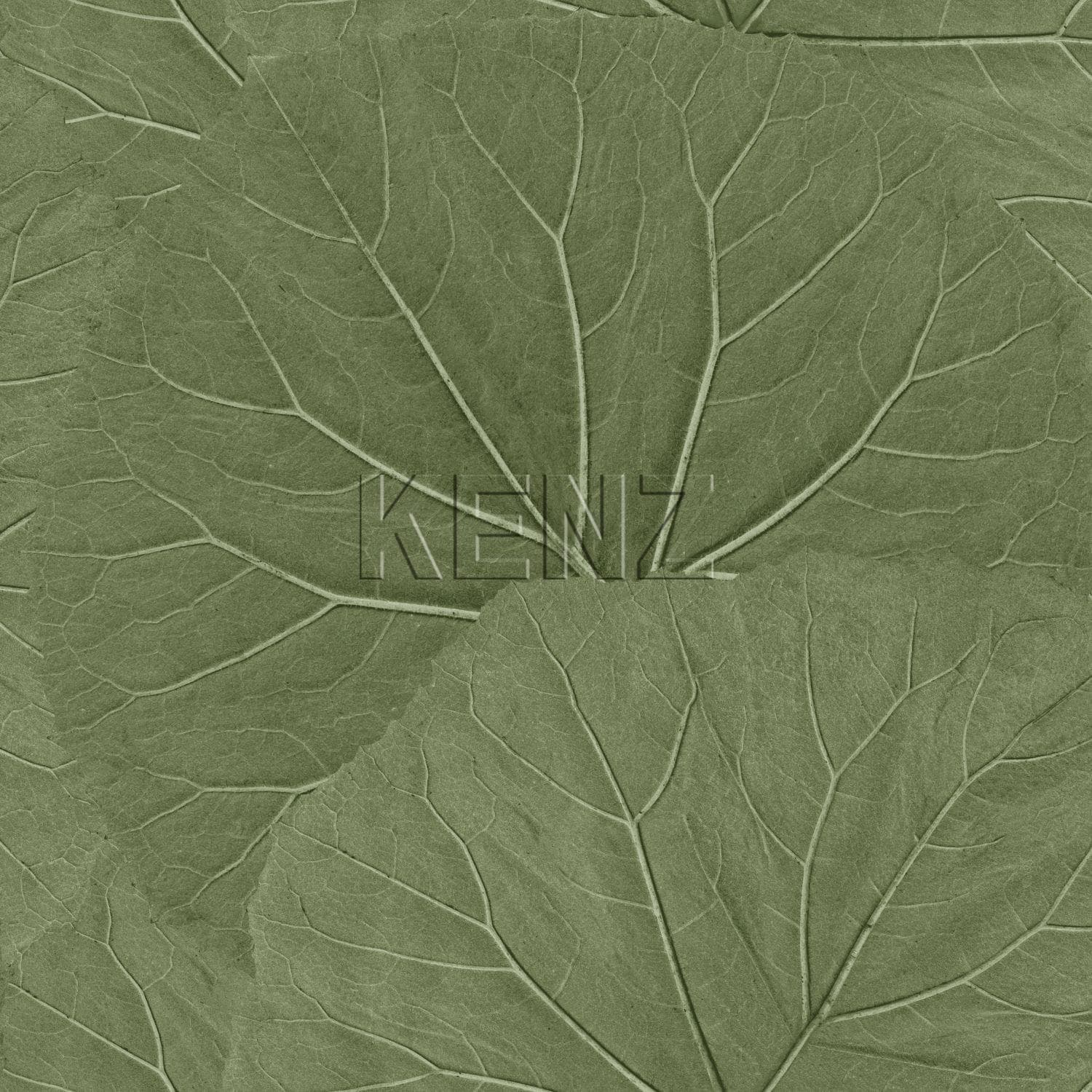 wallpaper large leaves greyish olive green 138995
