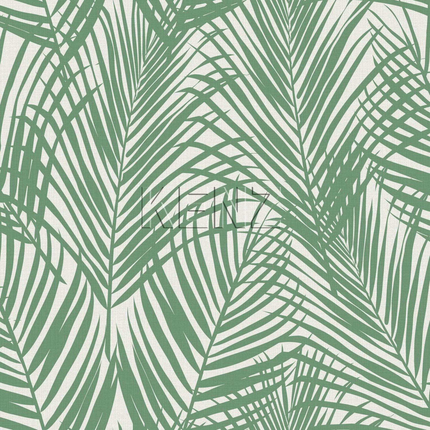 wallpaper palm leaves jade green 139007