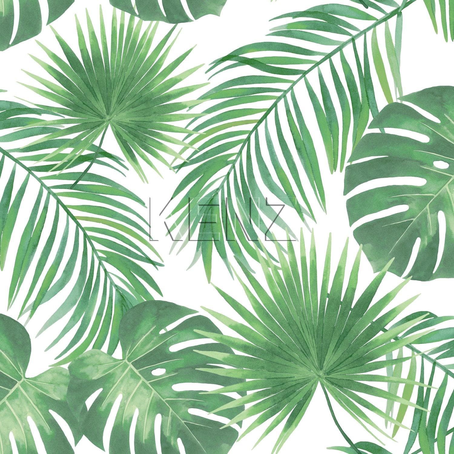 wallpaper tropical leaves green 139013