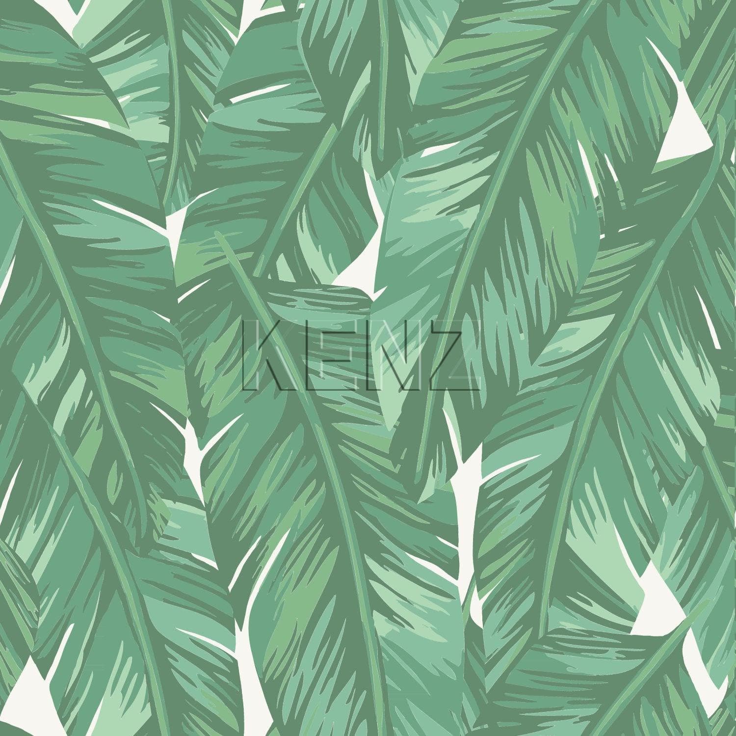 wallpaper banana leaves jade green 139014