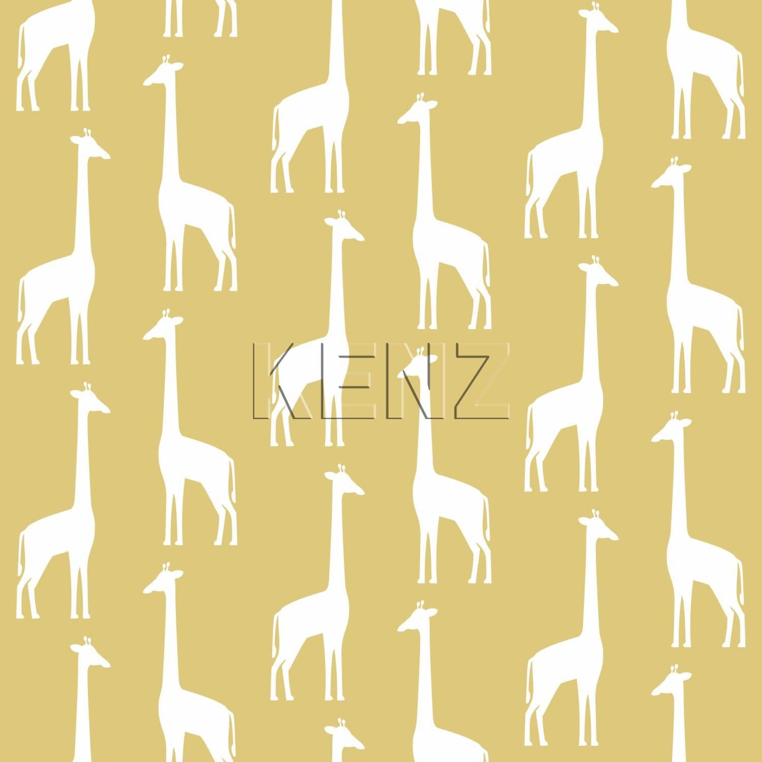 wallpaper giraffes ocher yellow 139059