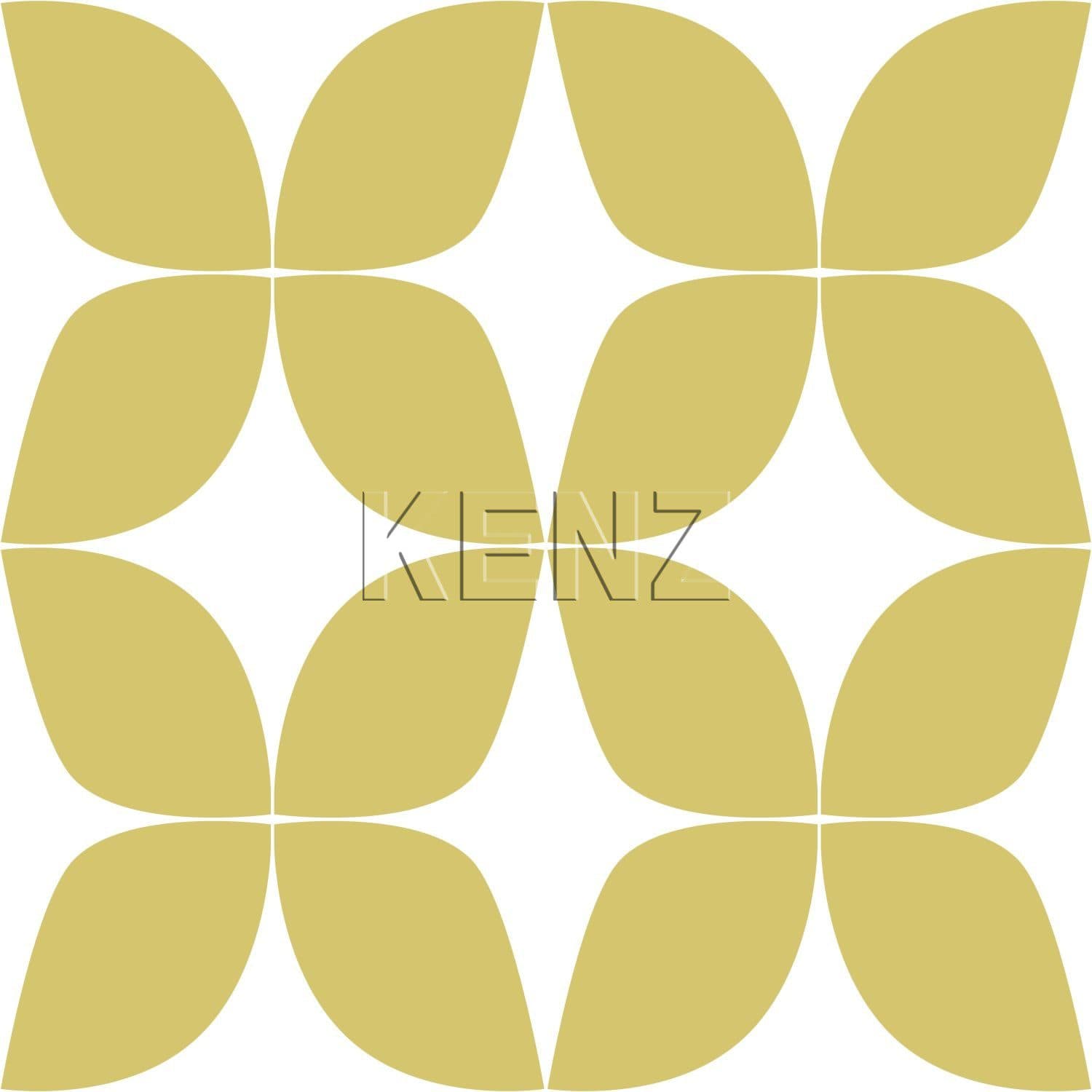 wallpaper graphic motif ocher yellow and white 139098