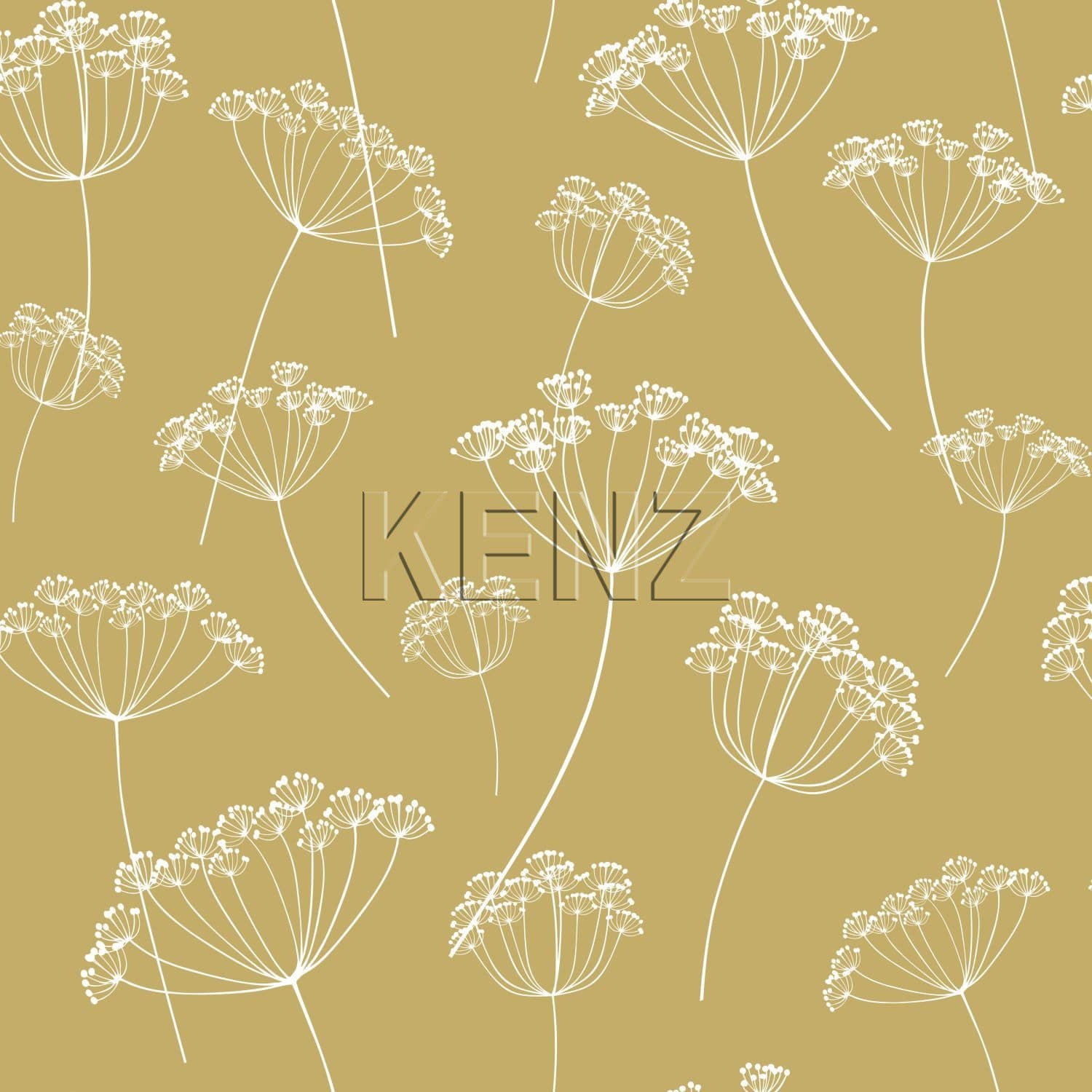 wallpaper screen flowers ocher yellow and white 139104