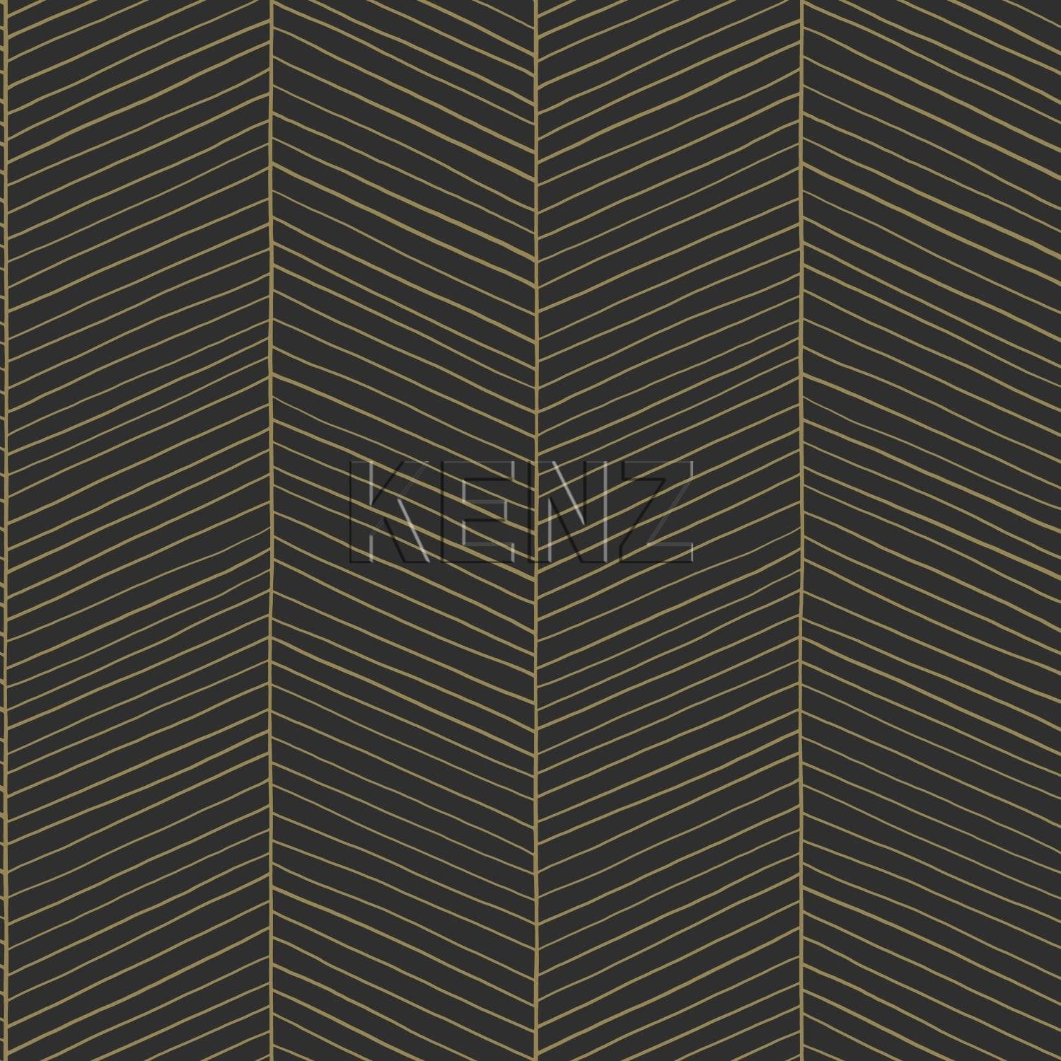 wallpaper herringbone black and gold 139136