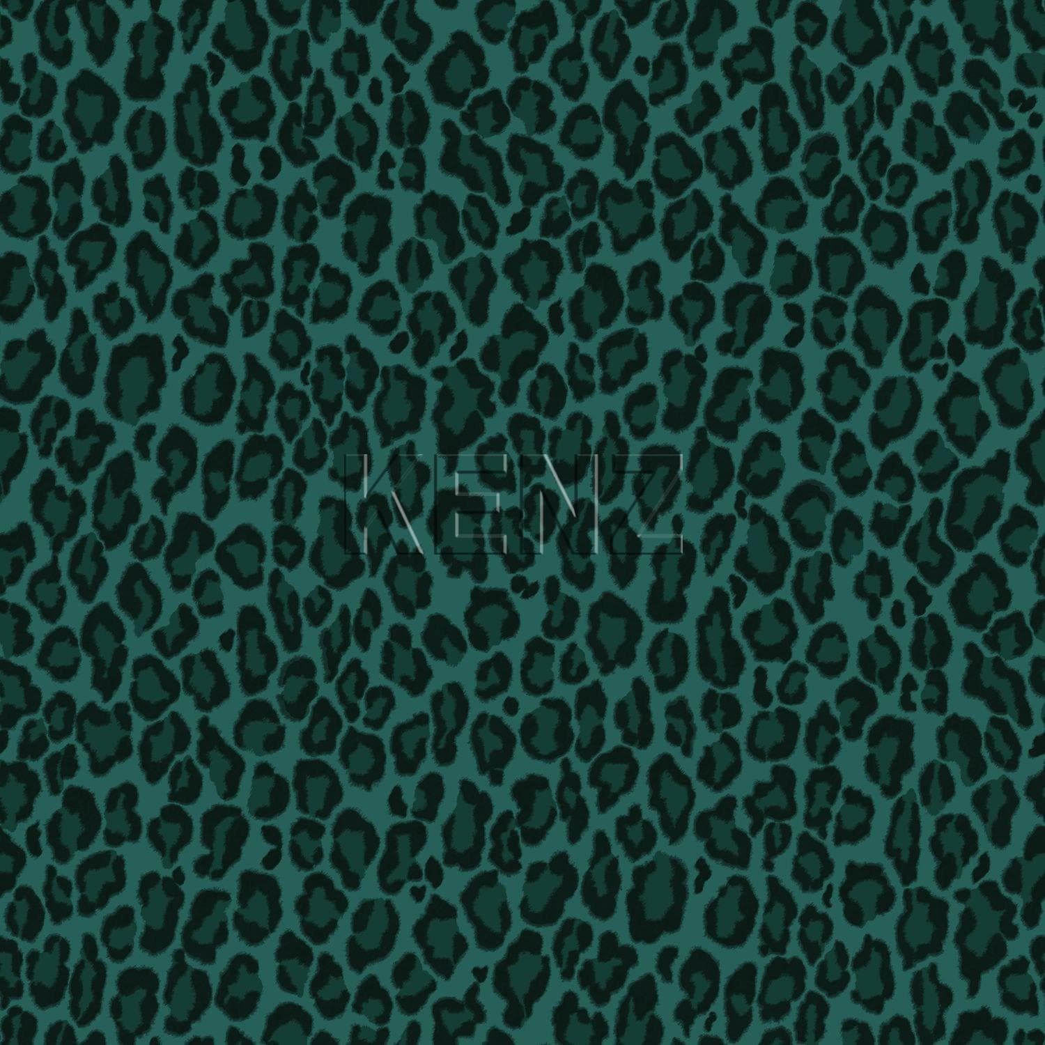 wallpaper leopard print emerald green 139154