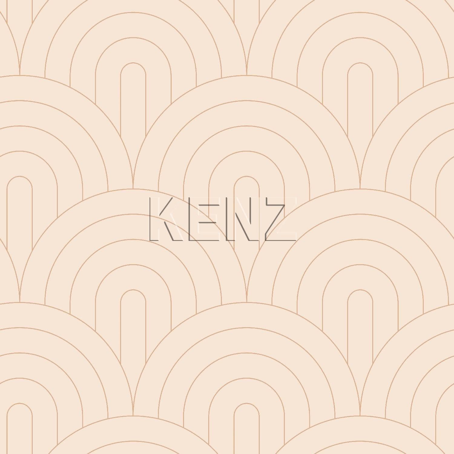 wallpaper art deco light peach pink and rose gold 139216