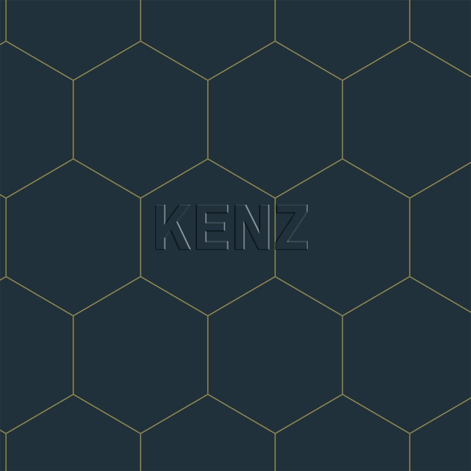 wallpaper hexagon pattern dark blue and gold 139237