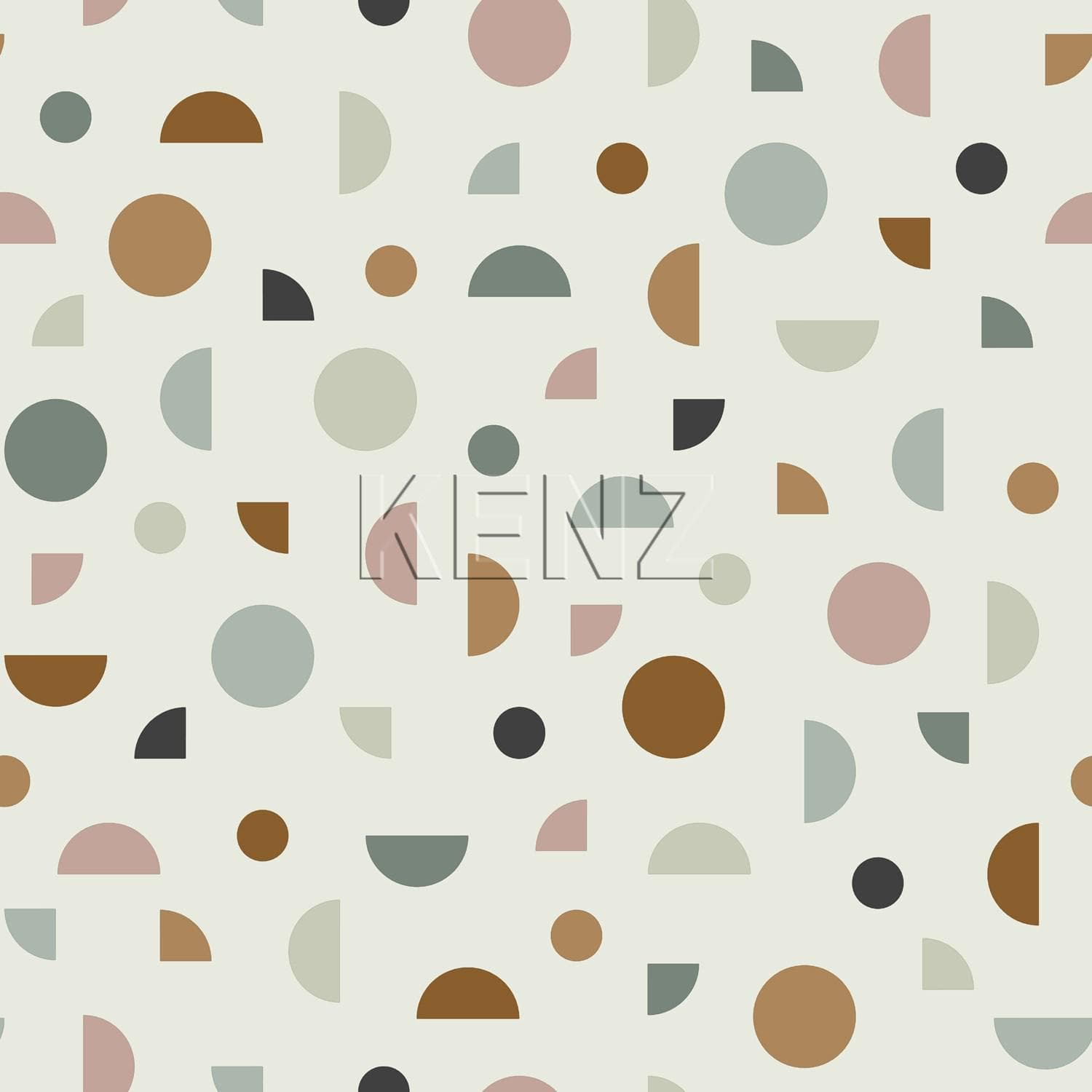 wallpaper graphic motif light beige, old pink and mint green 139277