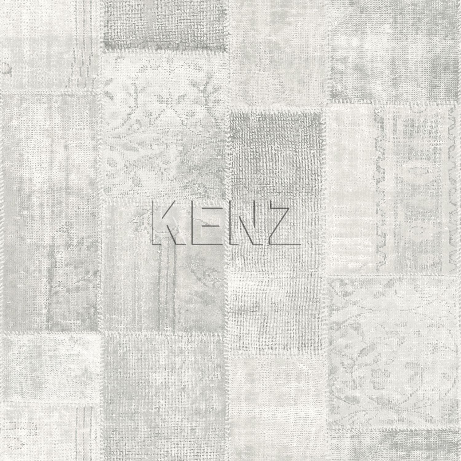 wallpaper kilim patchwork gray 148329