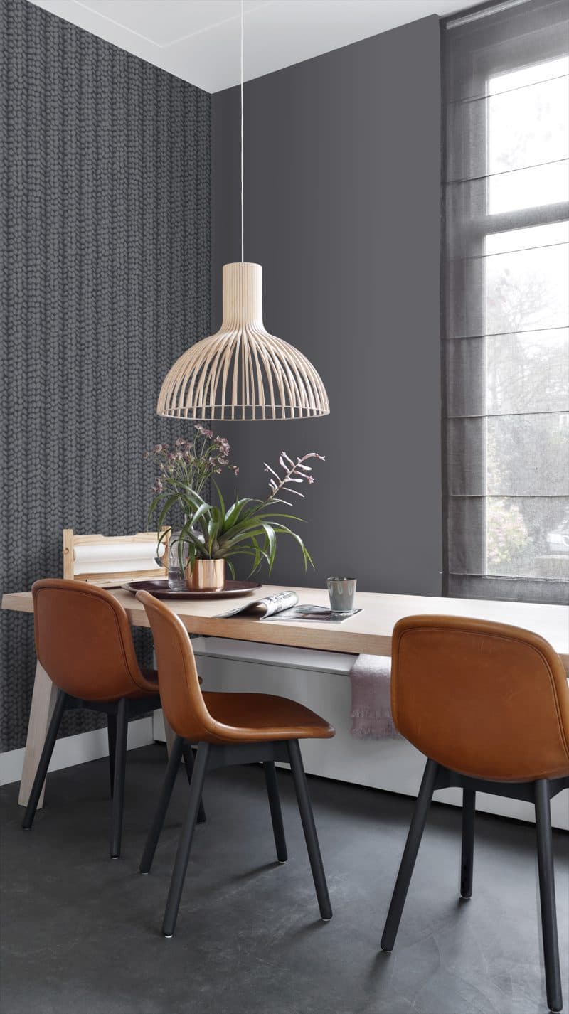 wallpaper chunky knit black 148345
