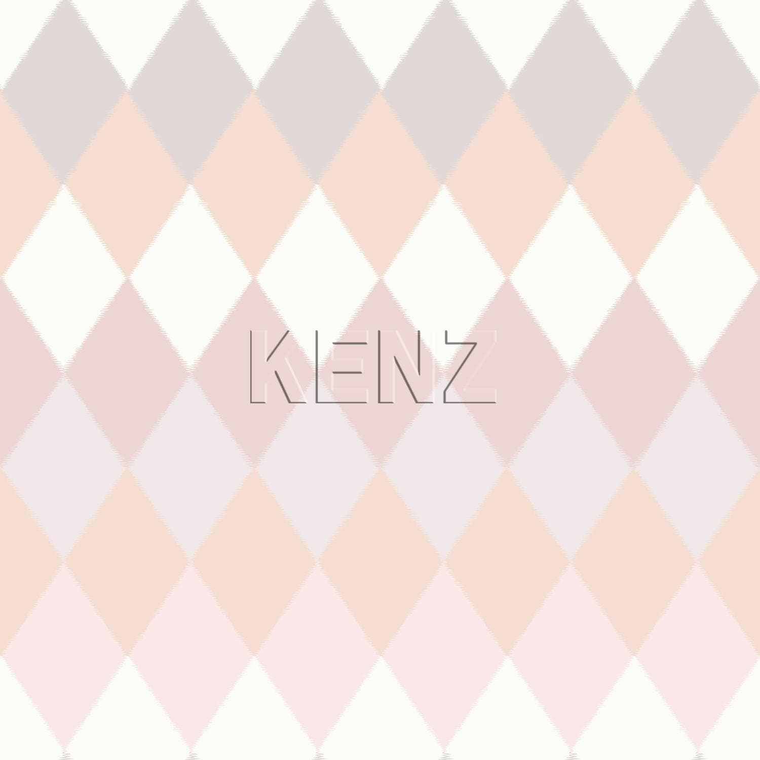 wallpaper wiggle check peach pink and lilac shades 148680