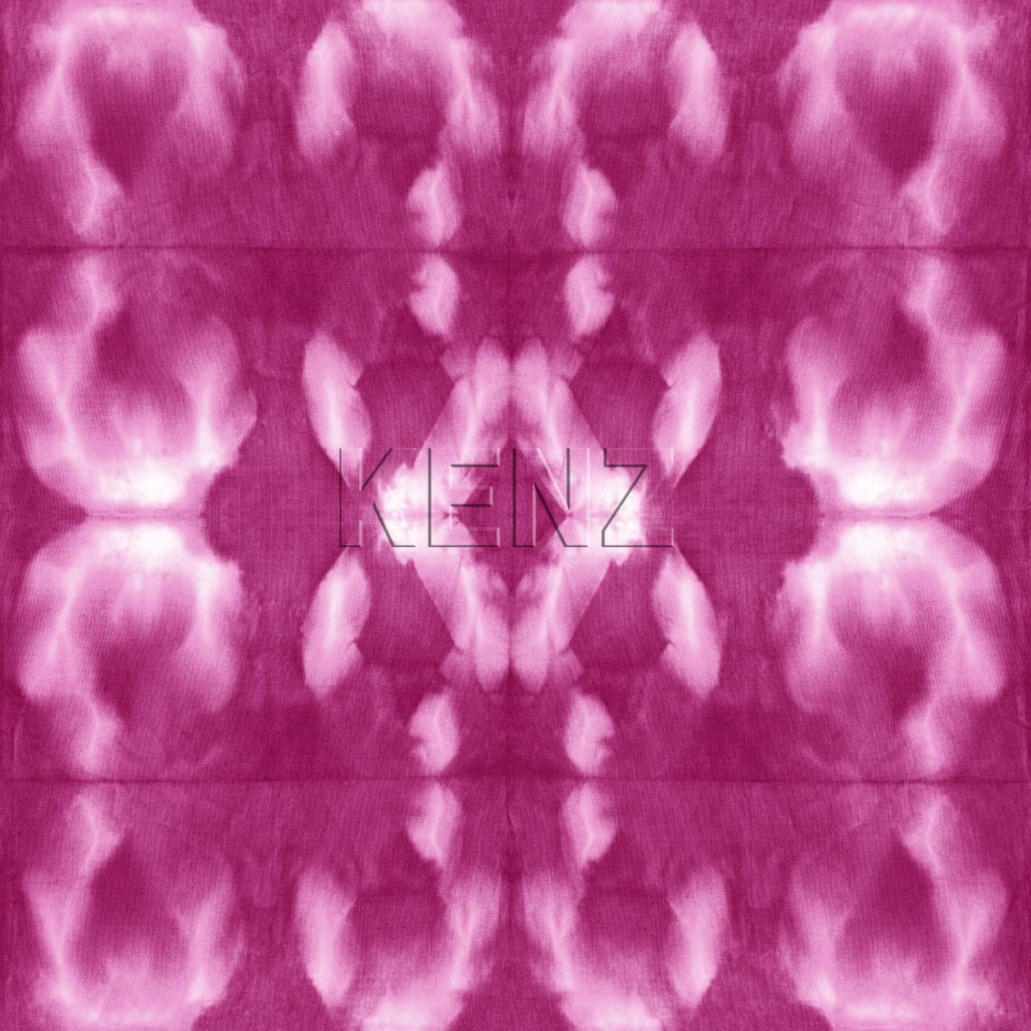 wallpaper tie-dye shibori motif intense fuchsia pink 148684